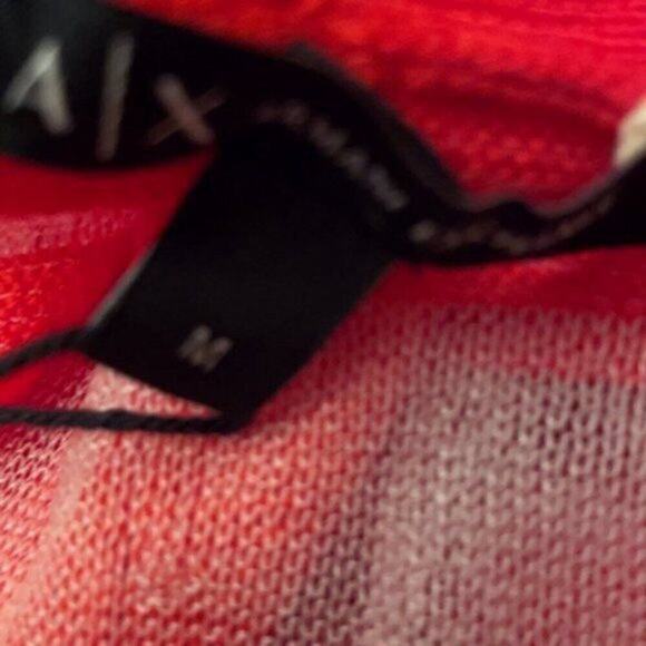Armani Exchange long Sweater red and white M - Picture 5 of 5